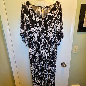 Size 18/20 Black and White Lane Bryant Jumpsuit NWOT